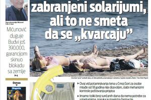 Naslovna strana "Vijesti" za 28. i 29. april