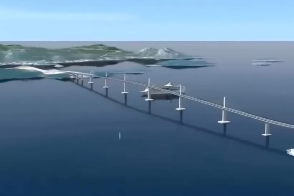 Pelješki most (animacija), Foto: Screenshot