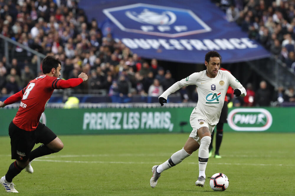 Nejmar na meču sa Renom, Foto: AP