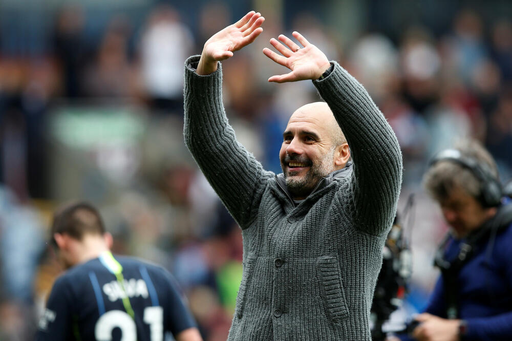 Gvardiola nakon pobjede nad Barnlijem, Foto: Reuters