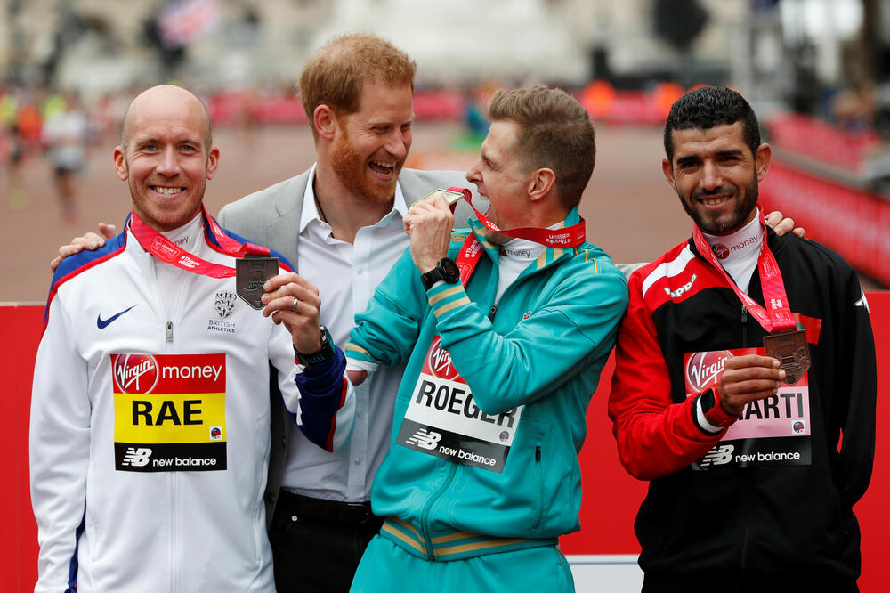 Princ Hari, Londonskom maratonu, Foto: Reuters