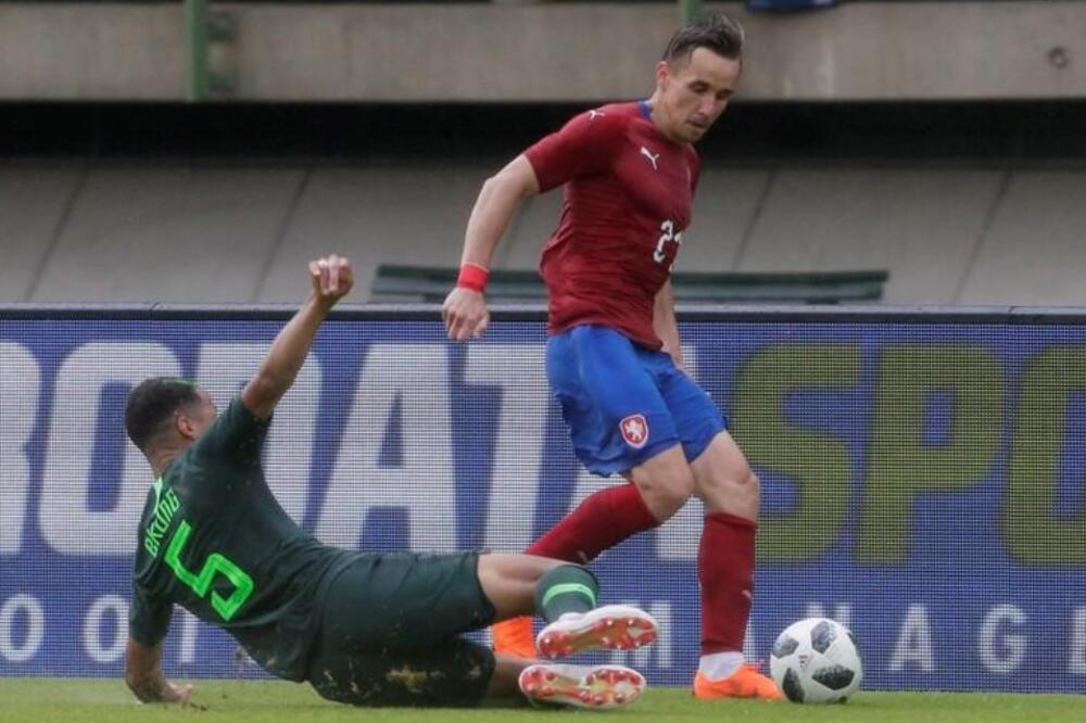 Šural u dresu češke reprezentacije na prijateljskom meču sa Nigerijom, Foto: Reuters