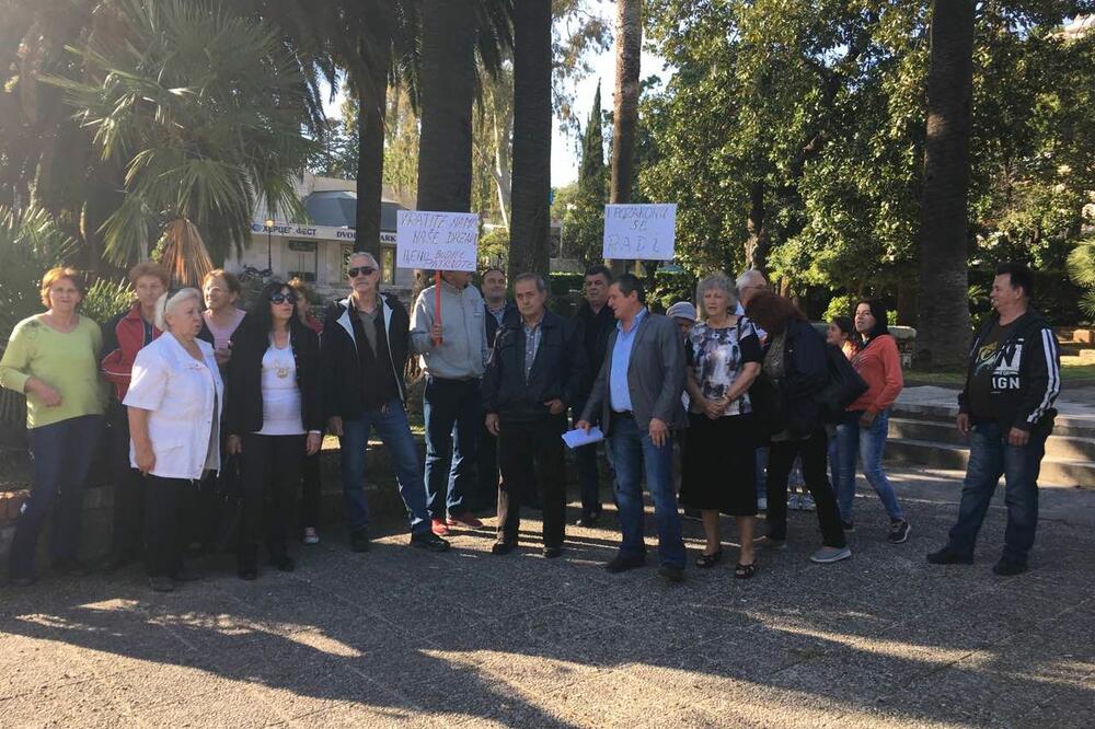 Sa protesta bivših radnika, Foto: Slavica Kosić