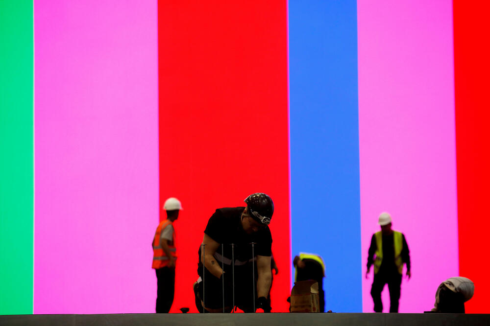 Radovi na pozornici za Eurosong u Tel Avivu, Foto: Reuters