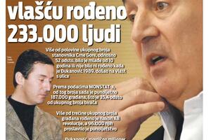 Naslovna strana "Vijesti" za 6. maj