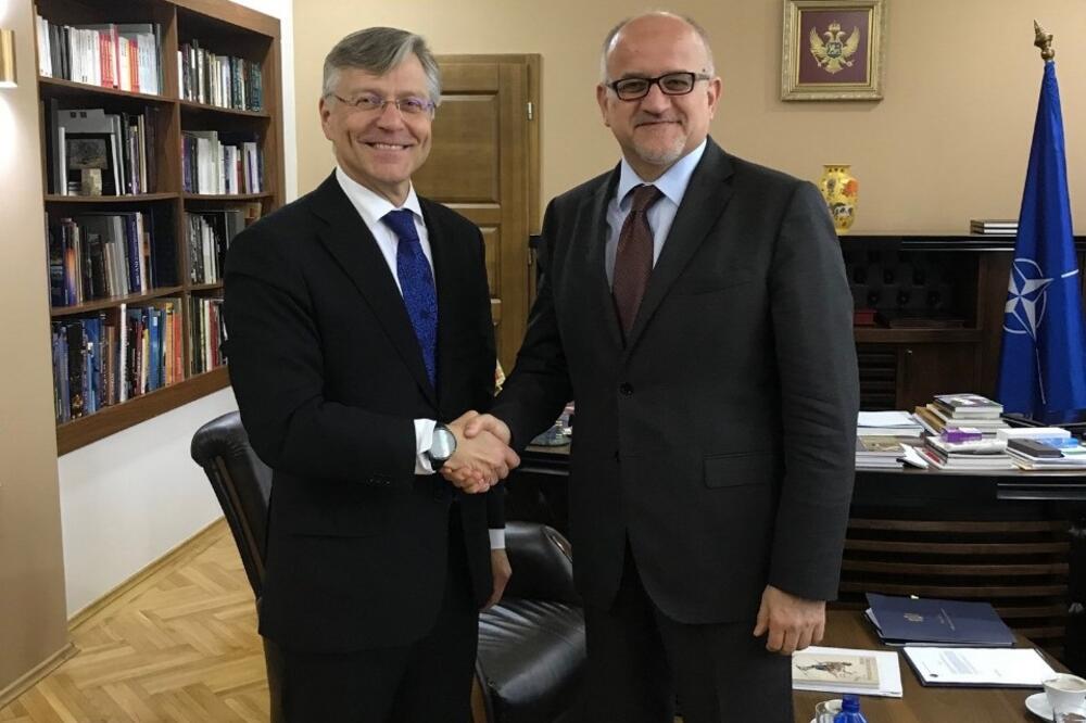 Ministar vanjskih poslova Srđan Darmanović i Ambasador Finske Perta Ikonen, Foto: Kabinet ministra vanjskih poslova