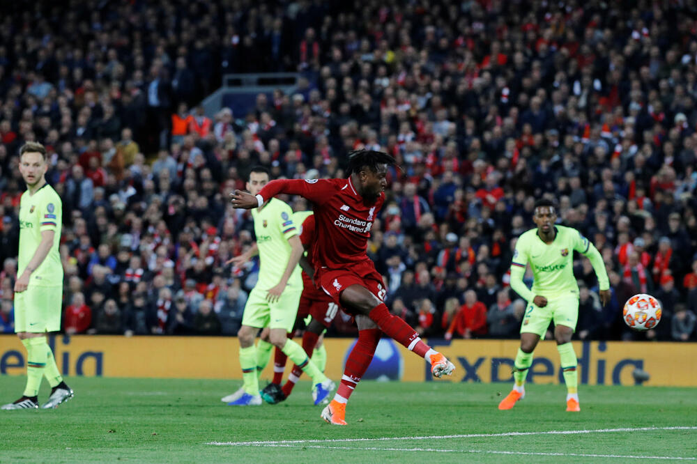 Origi postiže četvrti gol za Liverpul, Foto: Reuters