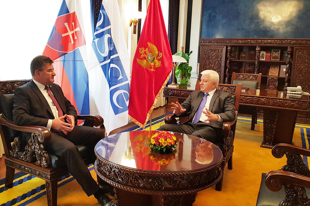 Miroslav Lajčak i Duško Marković, Foto: Vlada Crne Gore