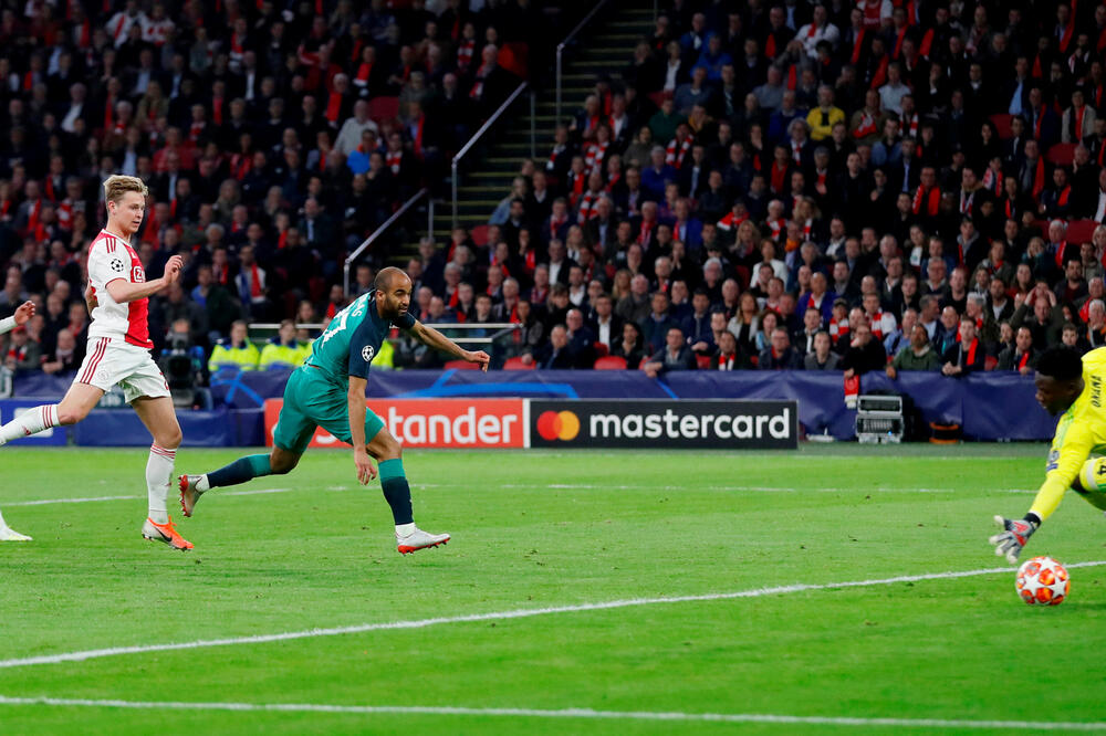 Lukas Moura postiže gol za 2:2, Foto: Reuters