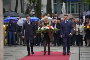 Bijelo Polje: Položeno cvijeće na Spomenik palim borcima