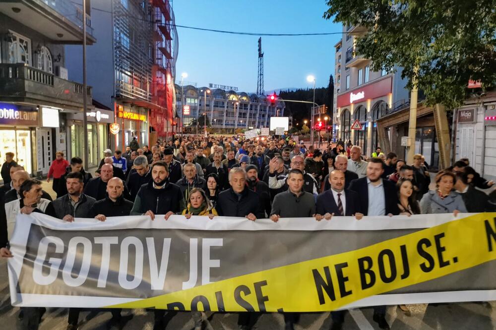 Sa jednog od protesta "Ne boj se" čiji je jedan od organizatora i Demokratska Crna Gora, Foto: Demokratska Crna Gora
