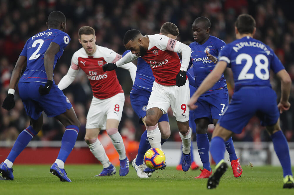 Sa meča Arsenal - Čelsi u Premijer ligi, Foto: AP