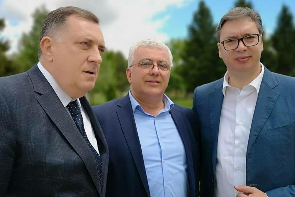 Dodik, Mandić i Vučić, Foto: Nova srpska demokratija