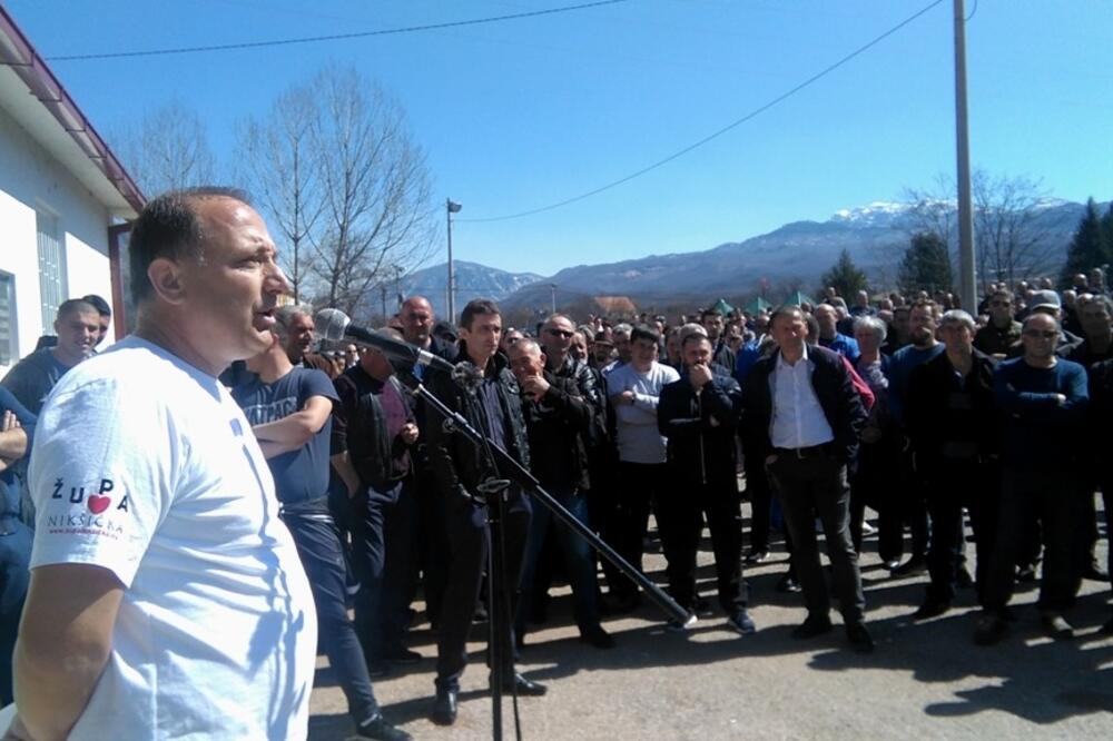 Radulović na protestu Župljana, Foto: Svetlana Mandić