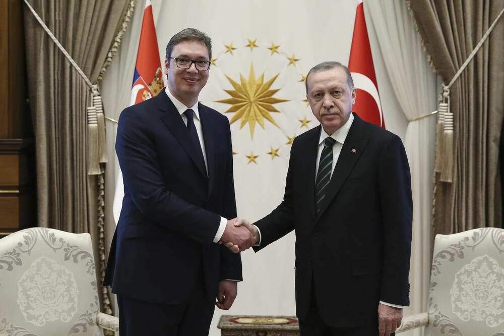 Aleksandar Vučić i Redžep Tajip Erdogan, Foto: Beta AP