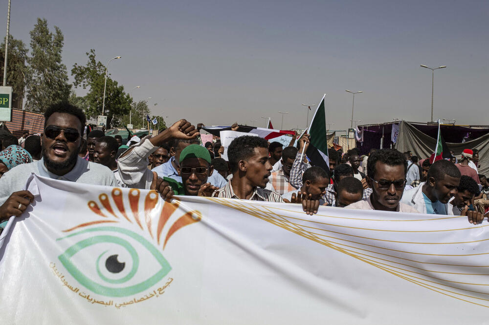 Demonstranti u Sudanu, Foto: Beta AP