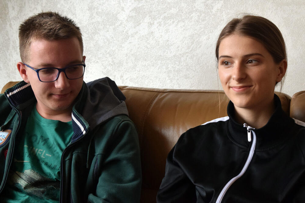 Mladi fizičari: David Pantović i Milica Sošić, Foto: Luka Zeković