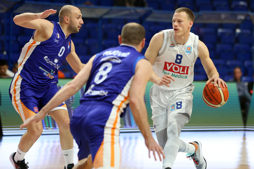 Detalj sa utakmice Budućnost - Mornar, Foto: Filip Roganović