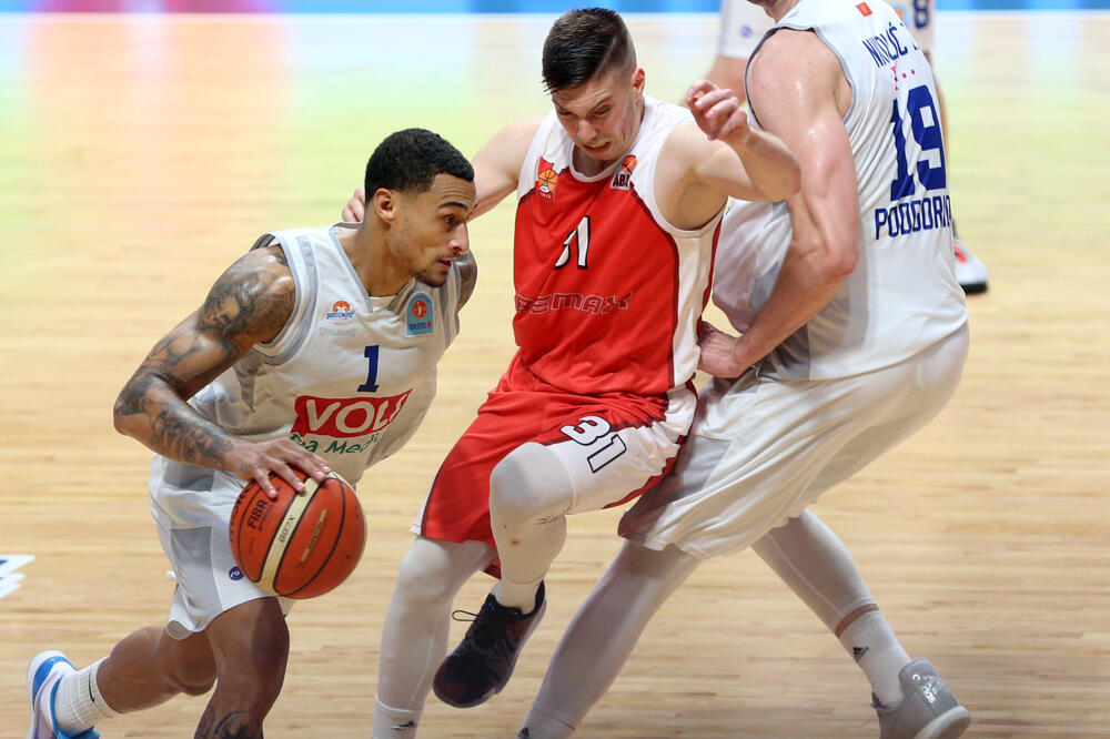 Sa prethodnog meča Budućnosti i Lovćena, Foto: Filip Roganović