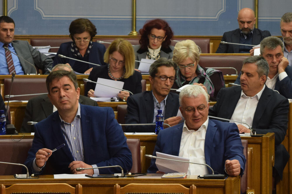 Poslanici DF u Skupštini, Foto: Luka Zeković