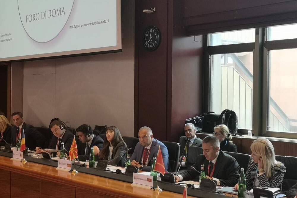Veljović na konferenciji Foro di Roma, Foto: UP
