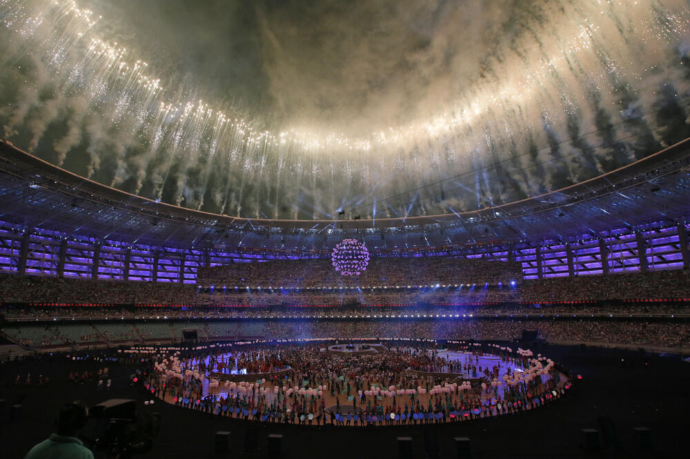 Stadion u Bakuu tokom otvaranja Evropskih igara 2015, Foto: AP