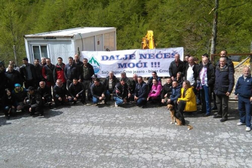 Sa protesta protiv izgradnje mHE na Bukovici, Foto: Svetlana Mandić