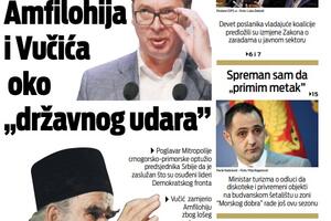 Naslovna strana "Vijesti" za 18. maj