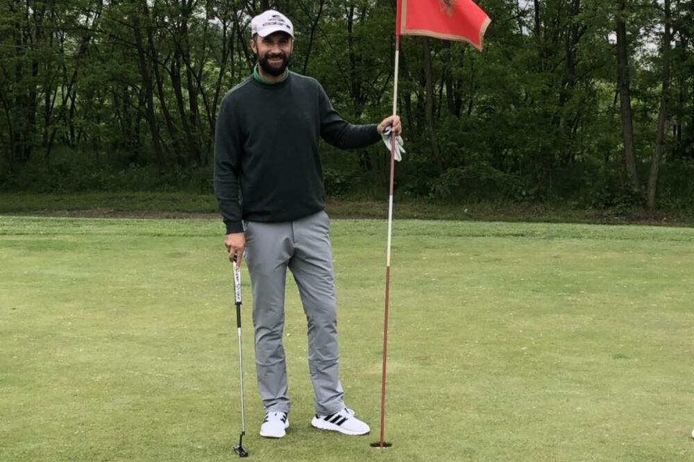 Sa fudbalskog na golf teren: Mirko Vučinić, Foto: Golf savez