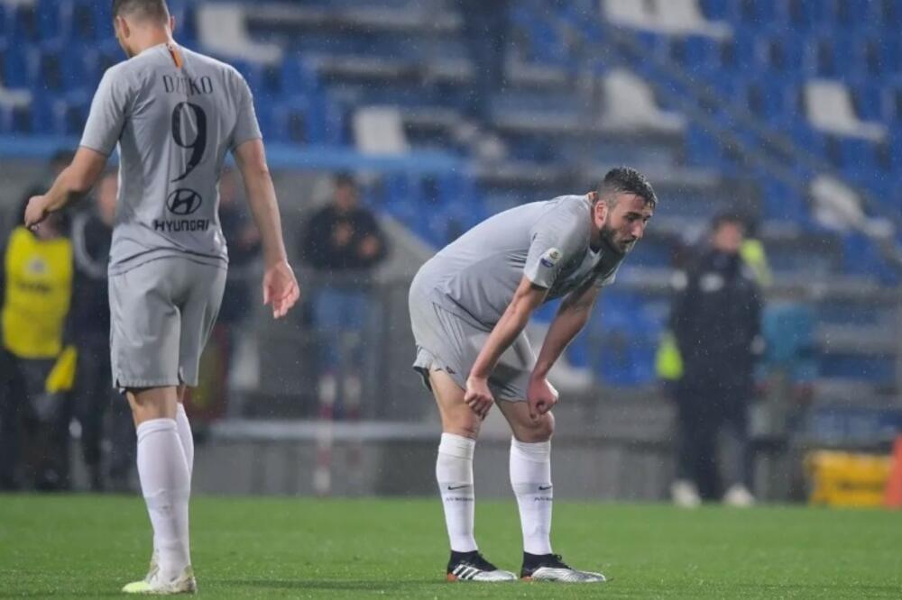 Edin Džeko i Brajan Kristante