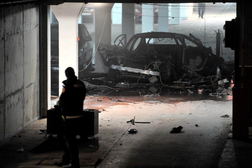 Uviđaj nakon ubistva Čađenovića, Foto: Savo Prelević