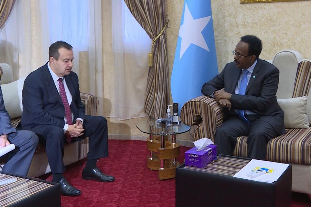 Sa sastanka Dačića i predsjednika Somalije Mohameda Abdulahija Mohameda Farmađa, Foto: BETAPHOTO