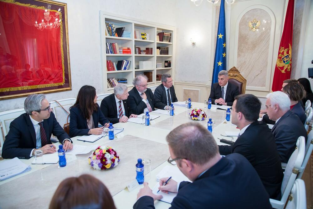Sastanak Brajovića sa predstavnicima Venecijanske komisije, Foto: Skupština Crne Gore