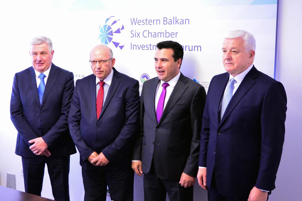 Golubović, Azeski, Zaev i Marković, Foto: PKCG