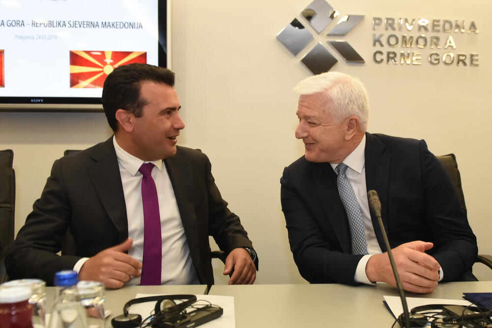 Zaev i Marković u Privrednoj komori, Foto: Savo Prelević