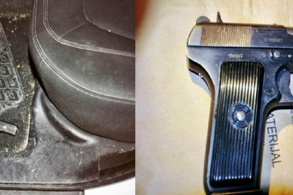 Pištolj oduzet od Podgoričanina, Foto: Uprava policije