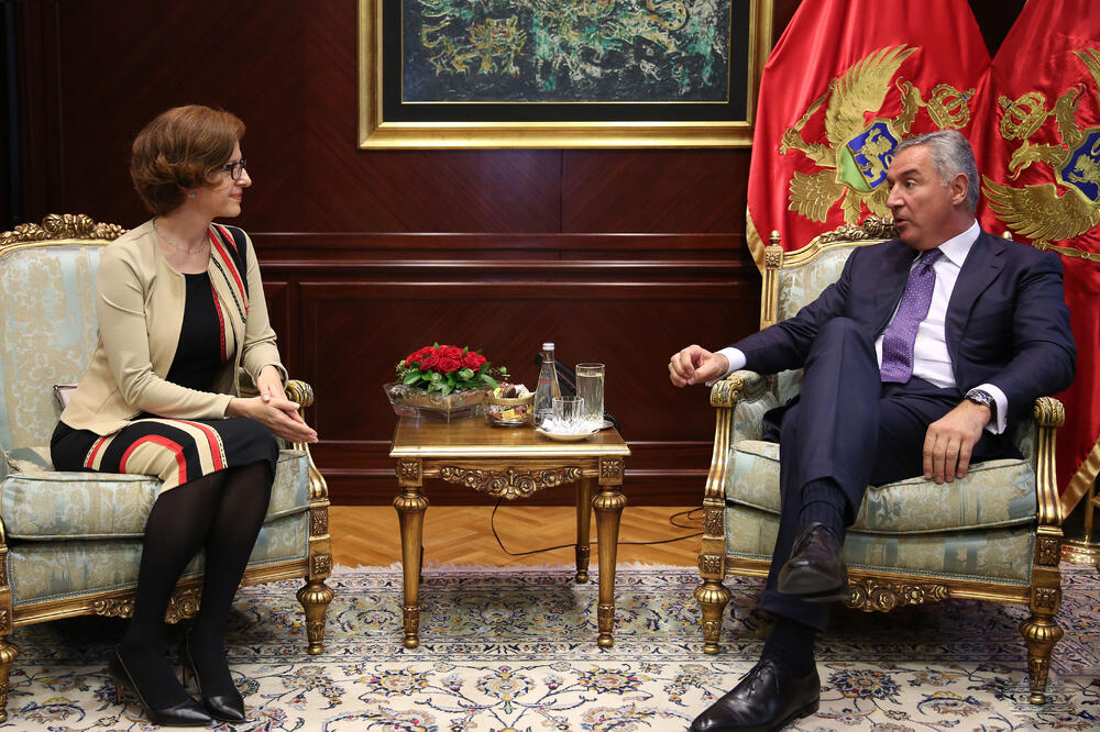Gašparikova i Đukanović, Foto: Kabinet predsjednika Crne Gore