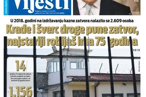 Naslovna strana "Vijesti" za 25. maj