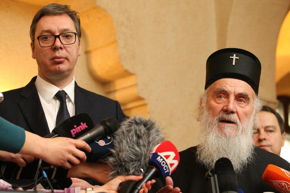 Vučić i Irinej, Foto: Beta AP