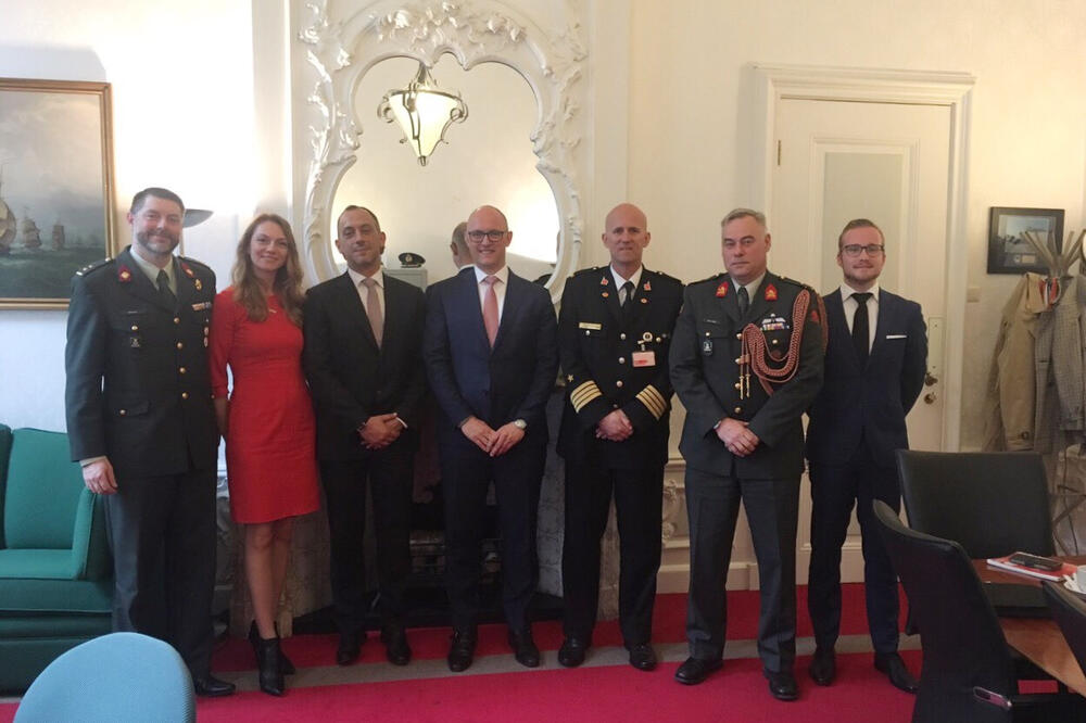 Ivanović u Hagu, Foto: Ministarstvo odbrane