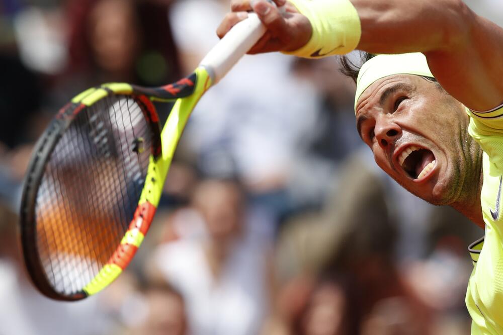 Rafa Nadal tokom meča sa Madenom, Foto: CHRISTIAN HARTMANN