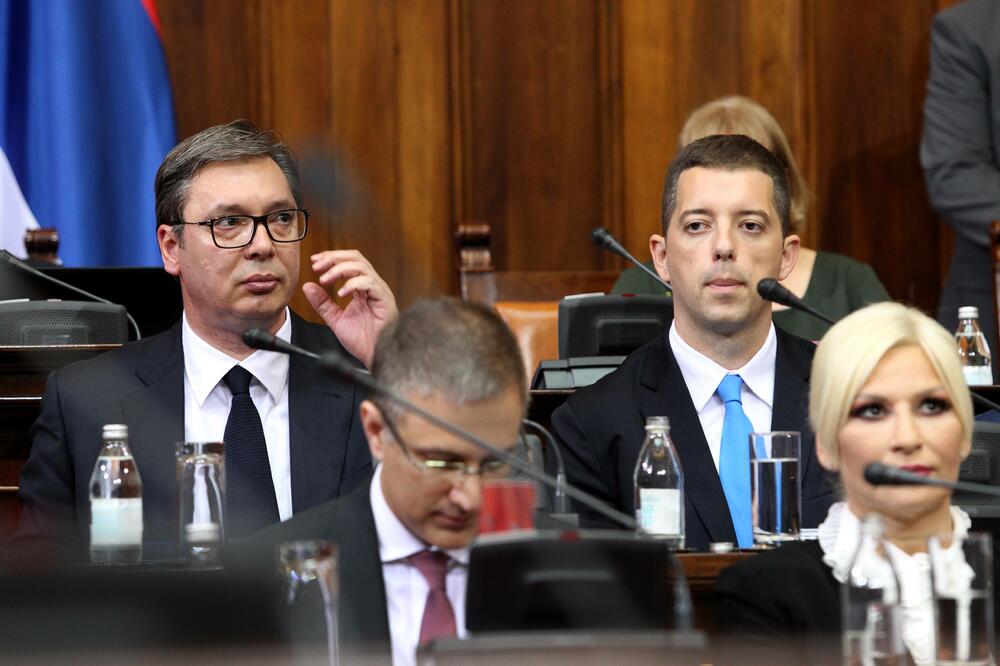 Vučić u Skupštini Srbije, Foto: Betaphoto