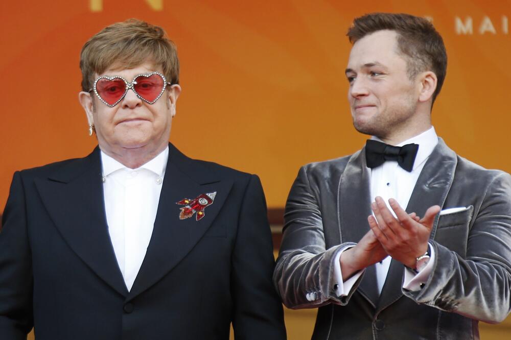 Elton Džon i zvijezda filma Taron Egerton, Foto: Reuters