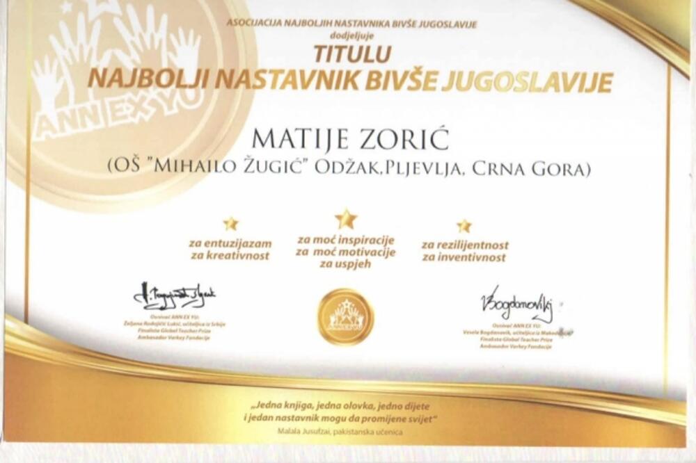 Matije Zorić, Foto: Goran Malidžan