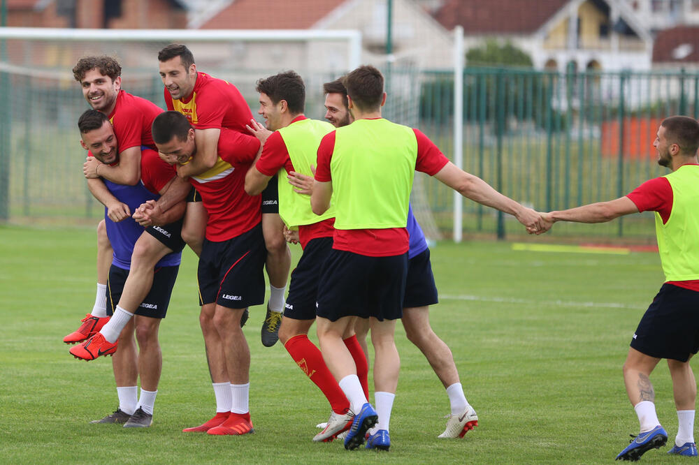 Trening fudbalske reprezentacije Crne Gore, Foto: Filip Roganović