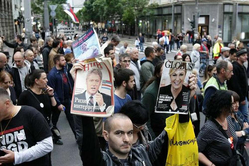 Sa jednog od protesta, Foto: Beta-AP