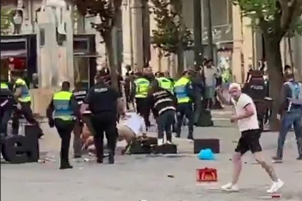 Sukobi policije i navijača, Foto: SOCIAL MEDIA