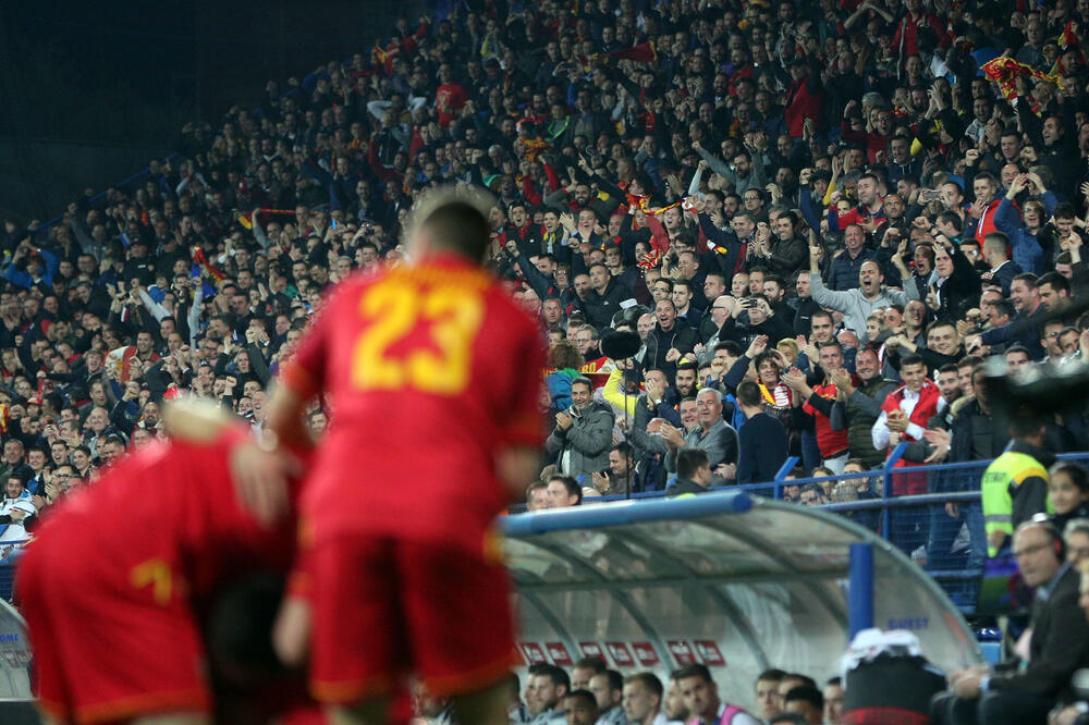 Sa utakmice Crna Gora - Engleska, Foto: Filip Roganović