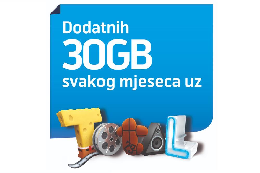 Dodatnih 30 GB za korisnike svakog mjeseca, Foto: Telenor