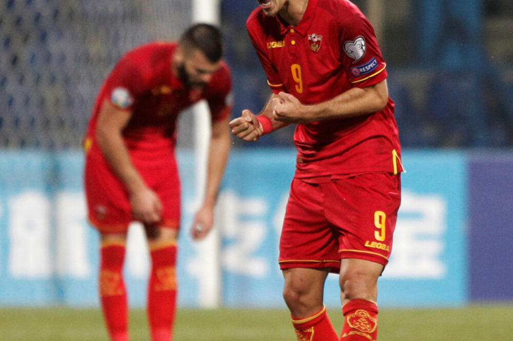 Stefan Mugoša slavi gol, Foto: Reuters
